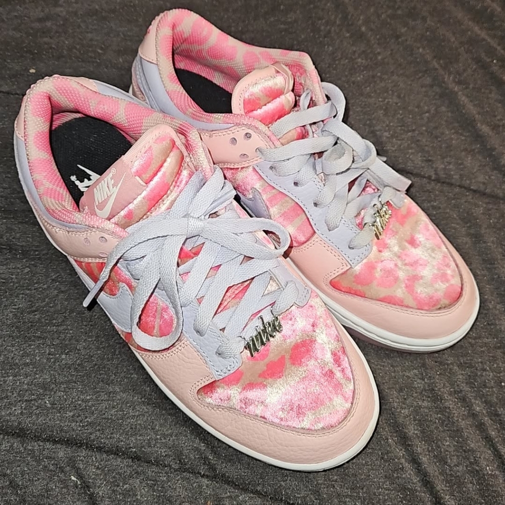 Nike Pink and Gray Sneakers with Rubber Soles